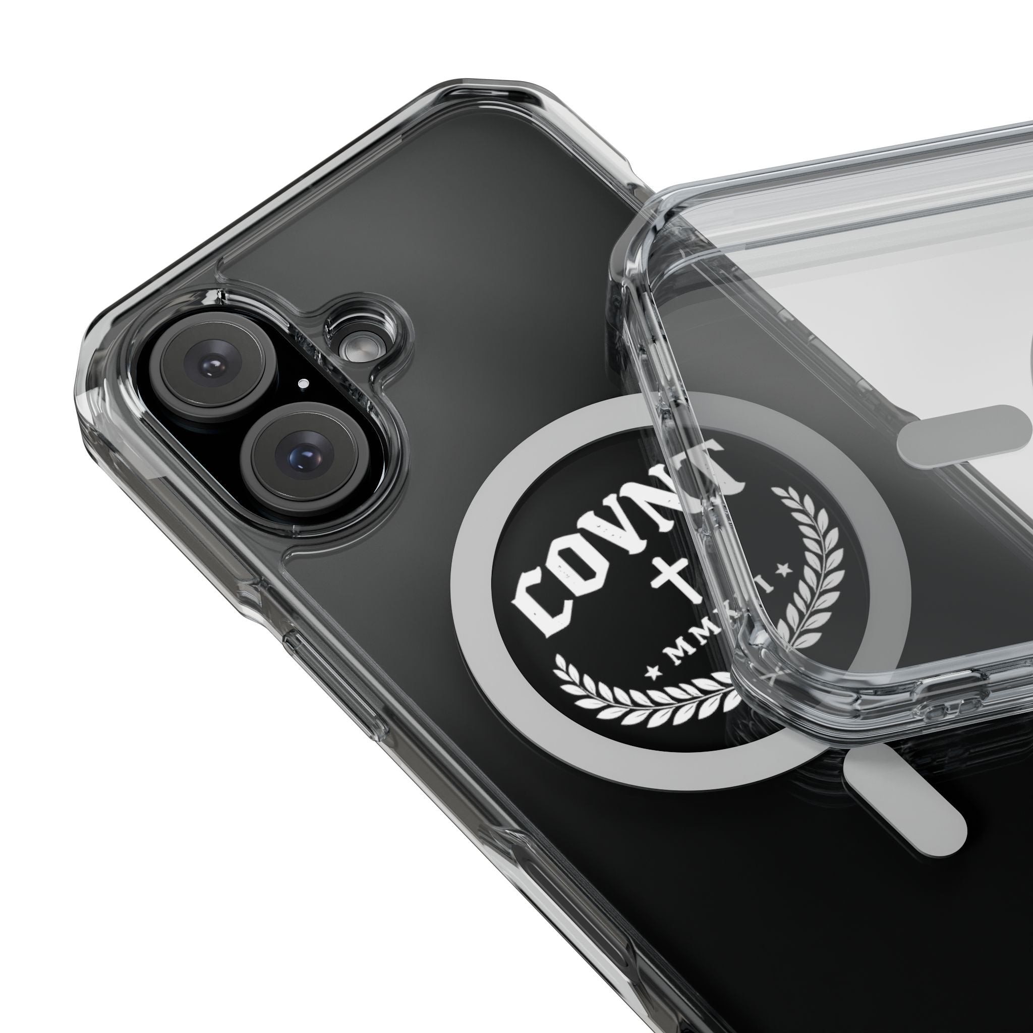 Clear Magnetic Phone Case — COVNT Emblem Clear Impact Case with MagSafe Ring