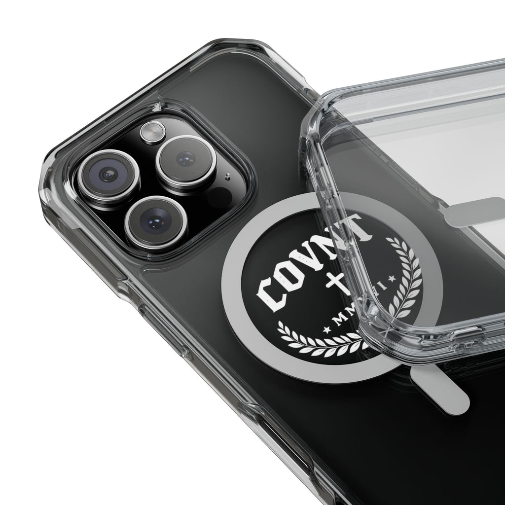 Clear Magnetic Phone Case — COVNT Emblem Clear Impact Case with MagSafe Ring