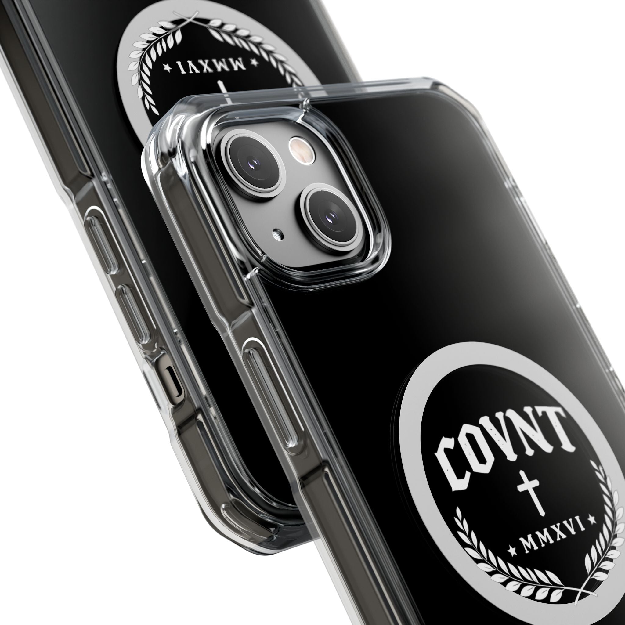 Clear Magnetic Phone Case — COVNT Emblem Clear Impact Case with MagSafe Ring