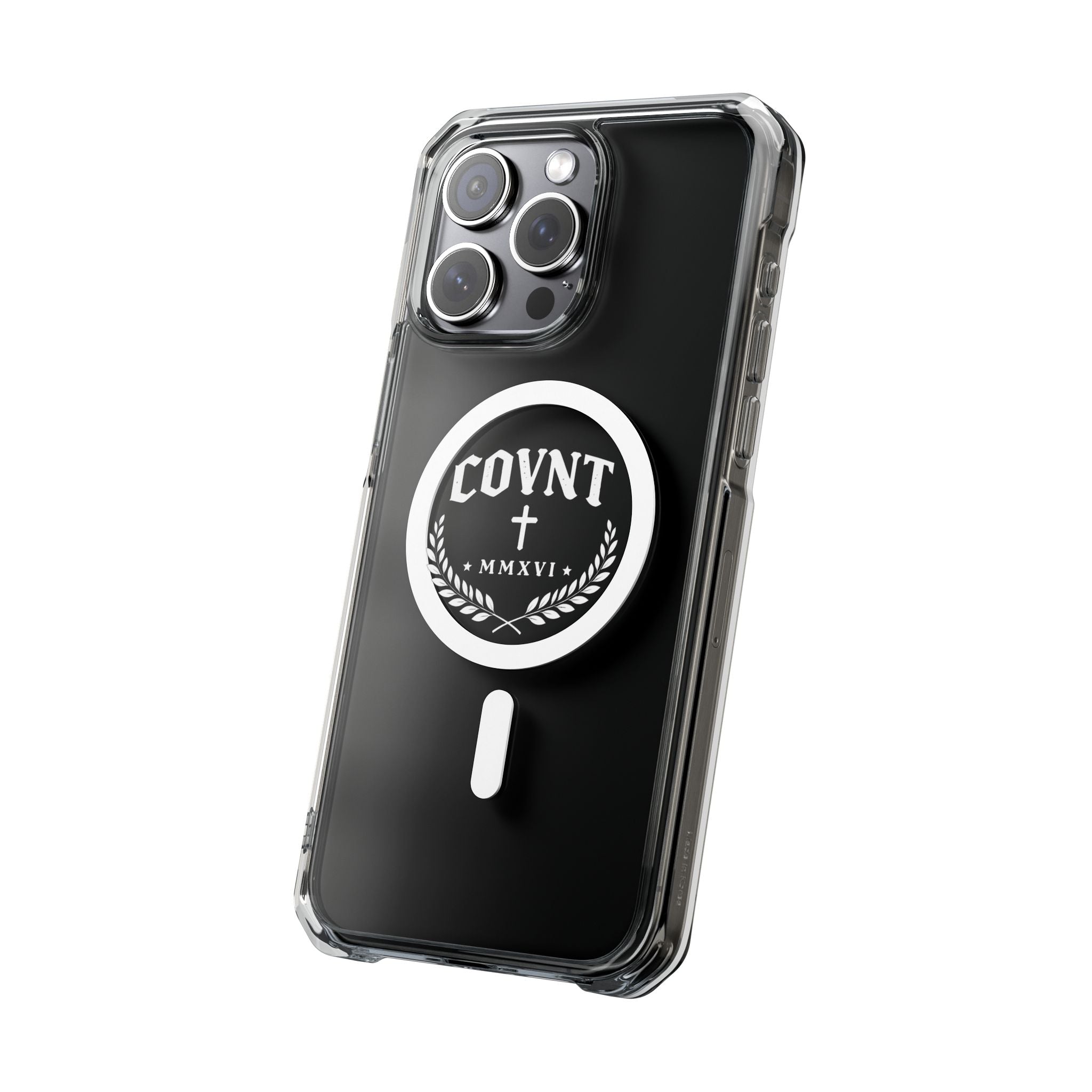 Clear Magnetic Phone Case — COVNT Emblem Clear Impact Case with MagSafe Ring