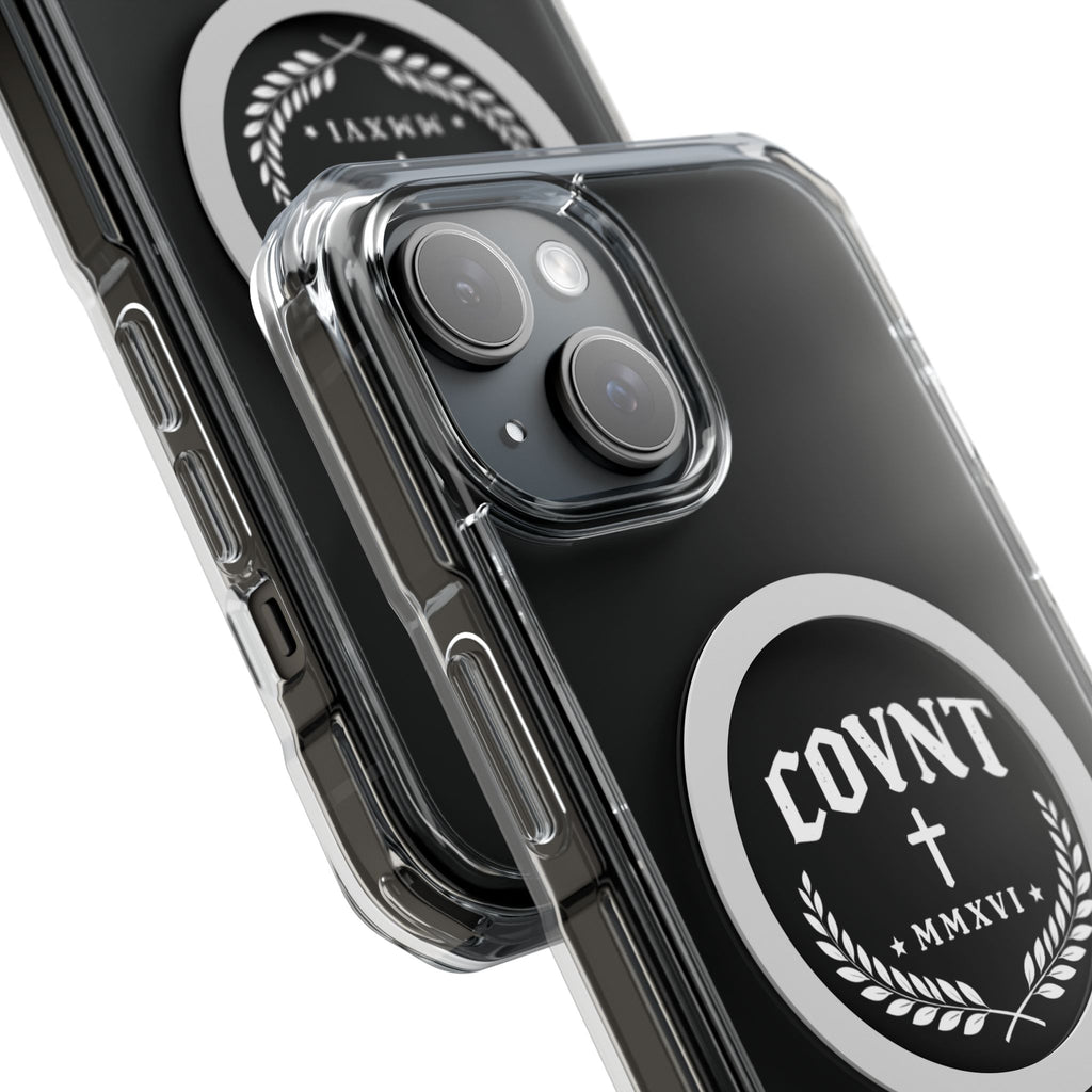Clear Magnetic Phone Case — COVNT Emblem Clear Impact Case with MagSafe Ring
