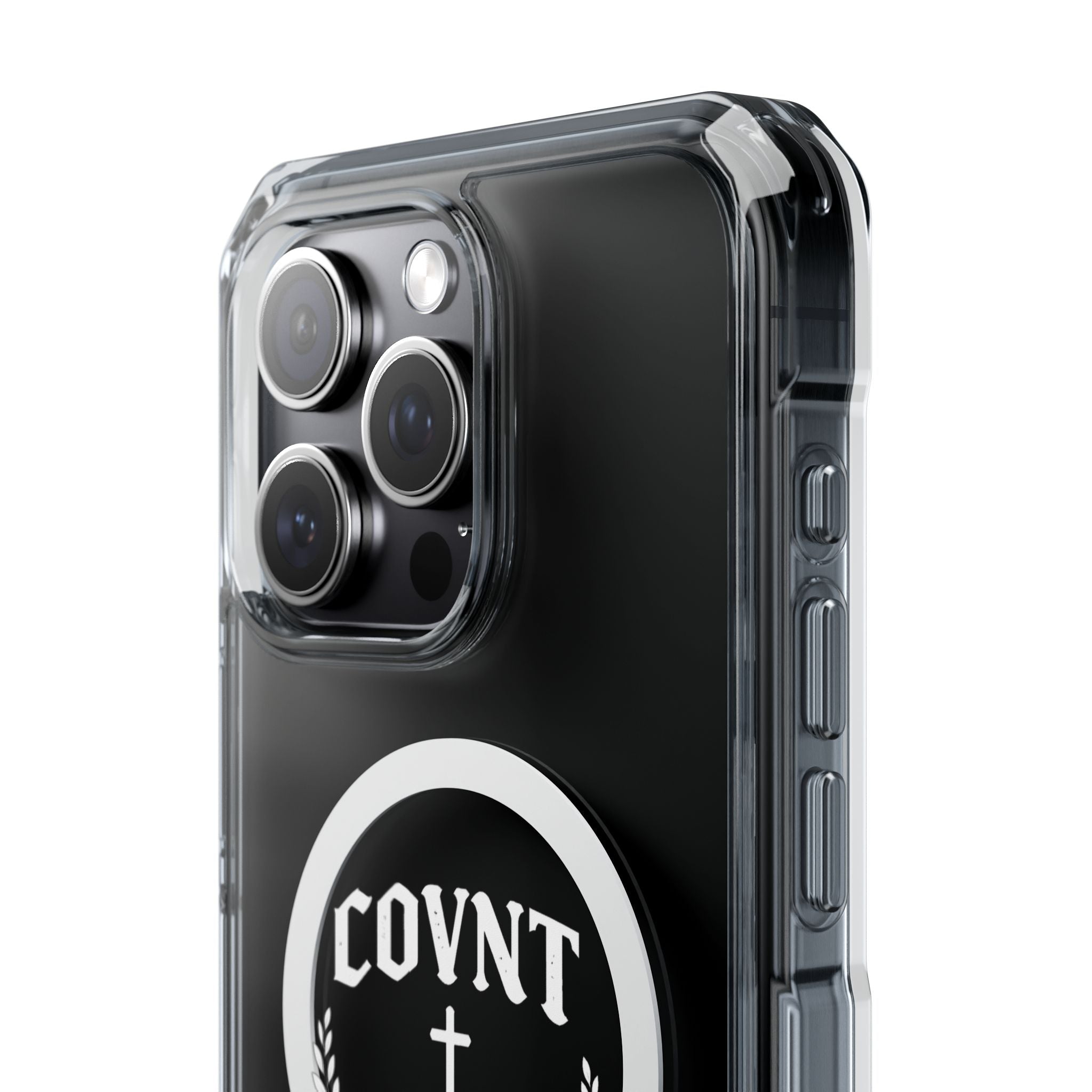Clear Magnetic Phone Case — COVNT Emblem Clear Impact Case with MagSafe Ring