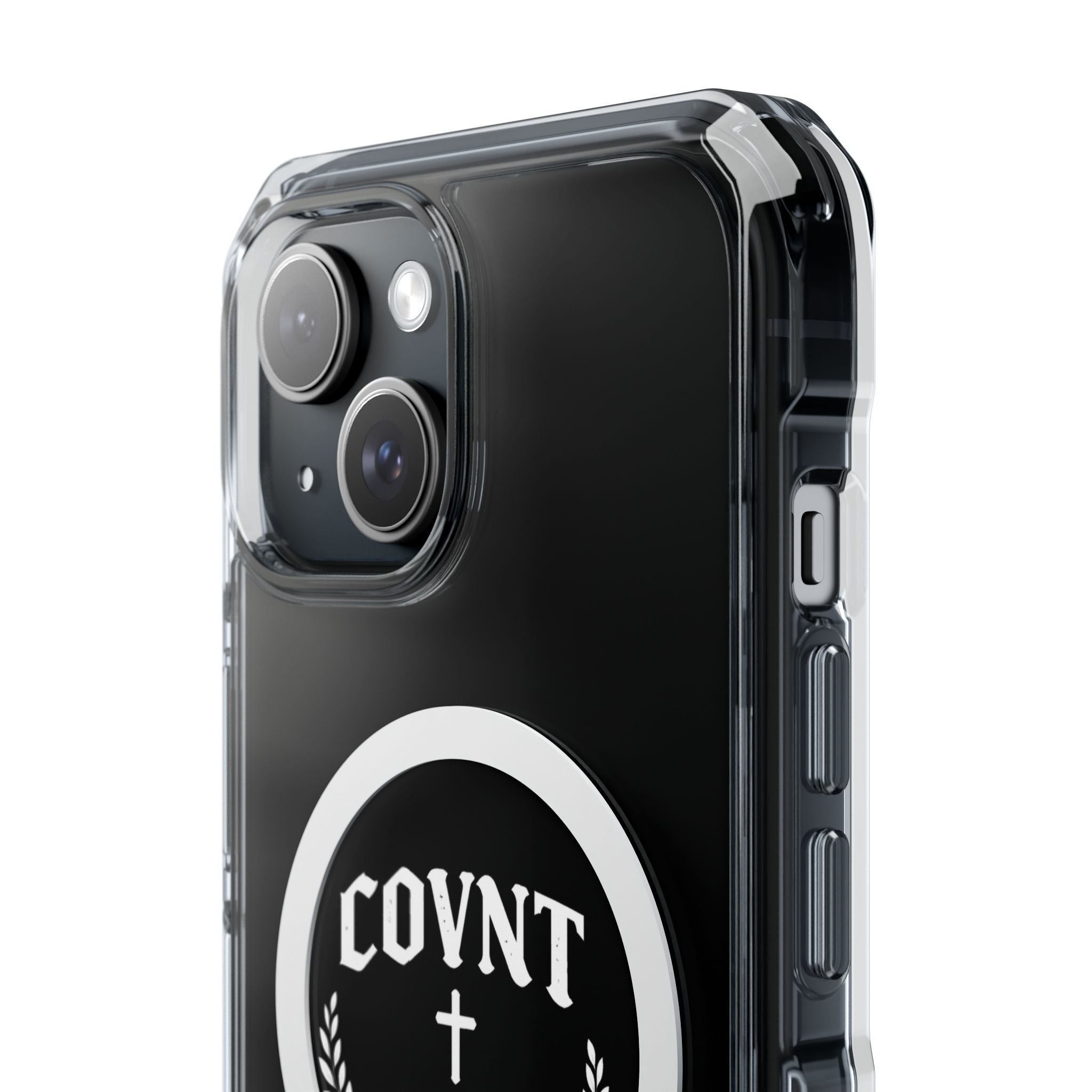 Clear Magnetic Phone Case — COVNT Emblem Clear Impact Case with MagSafe Ring