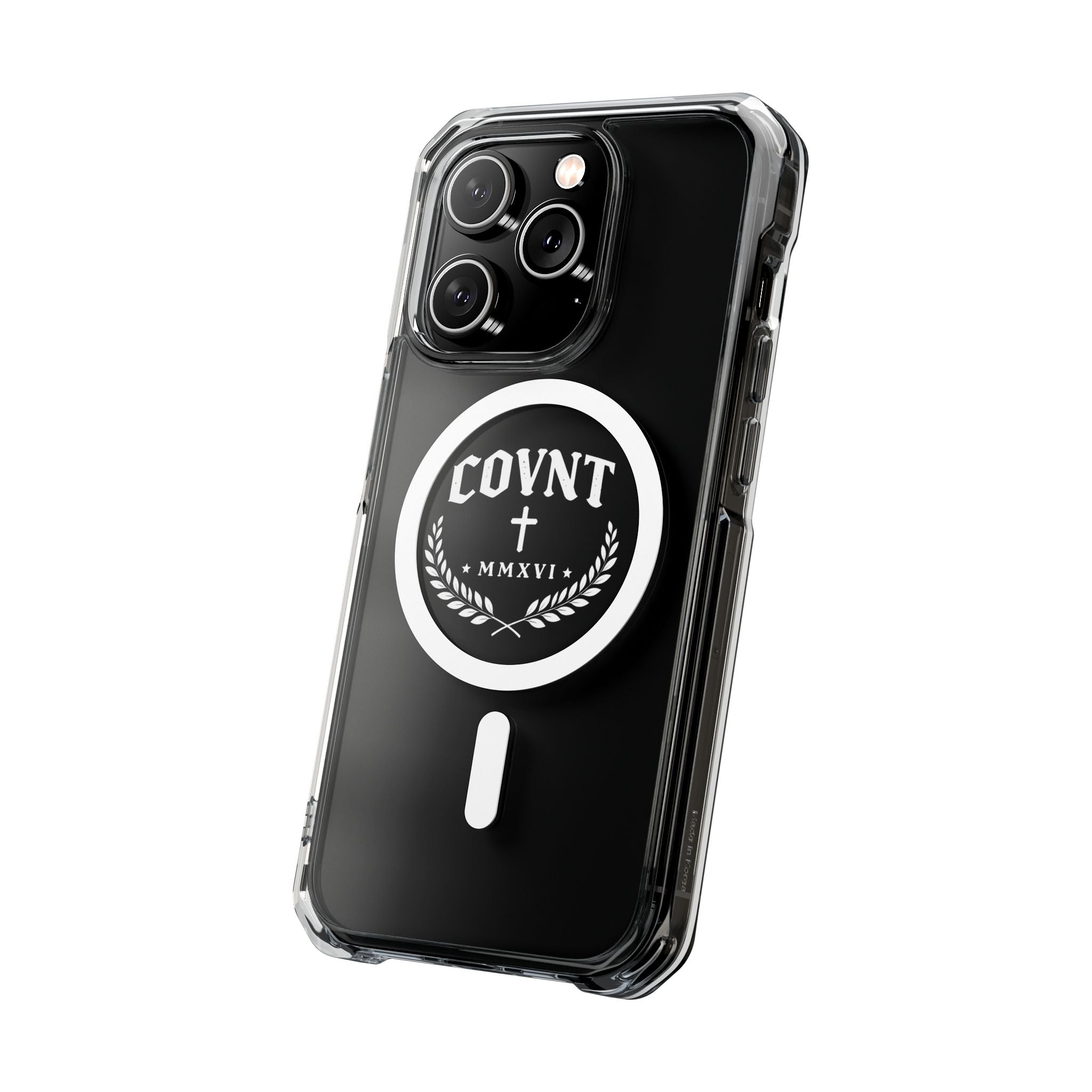 Clear Magnetic Phone Case — COVNT Emblem Clear Impact Case with MagSafe Ring