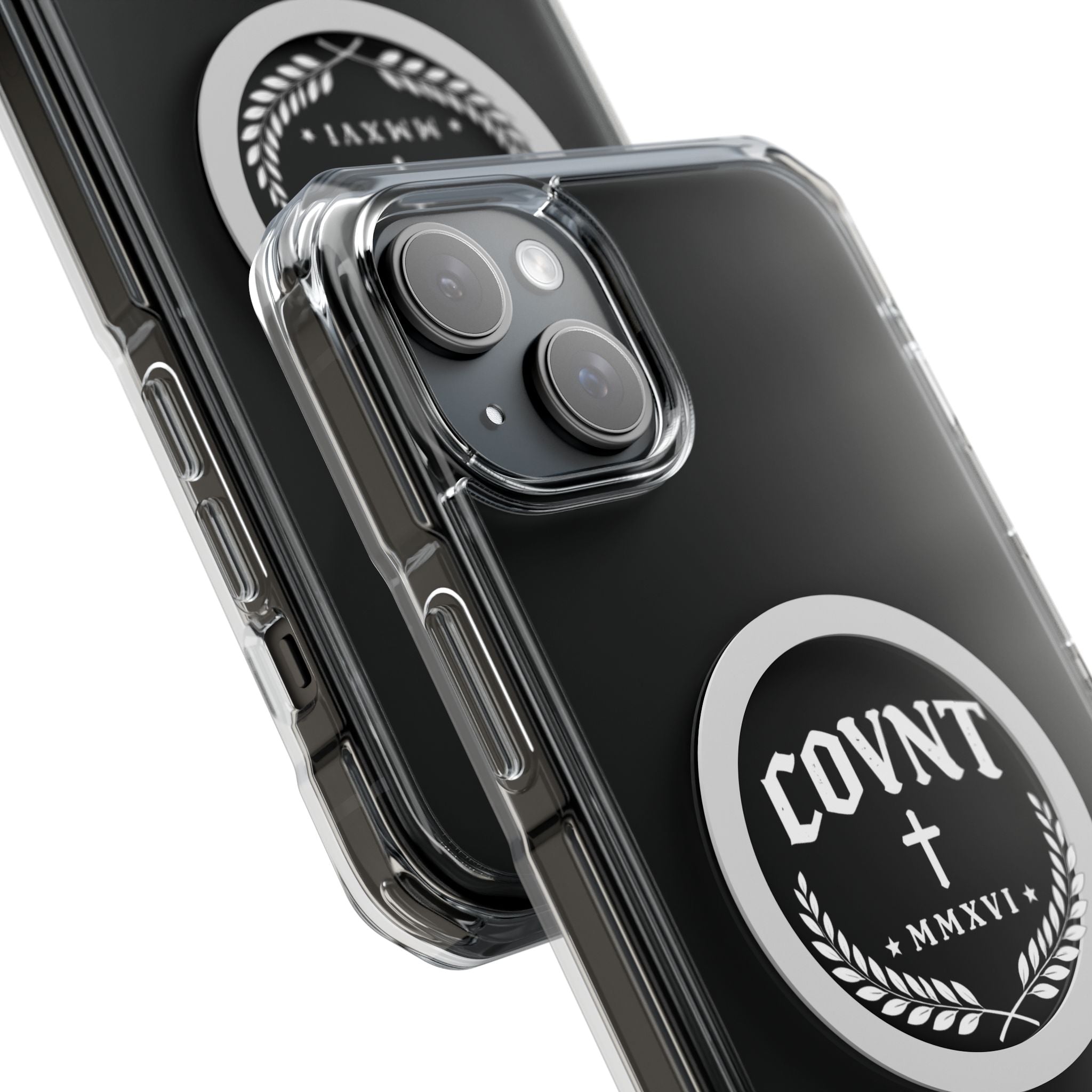Clear Magnetic Phone Case — COVNT Emblem Clear Impact Case with MagSafe Ring