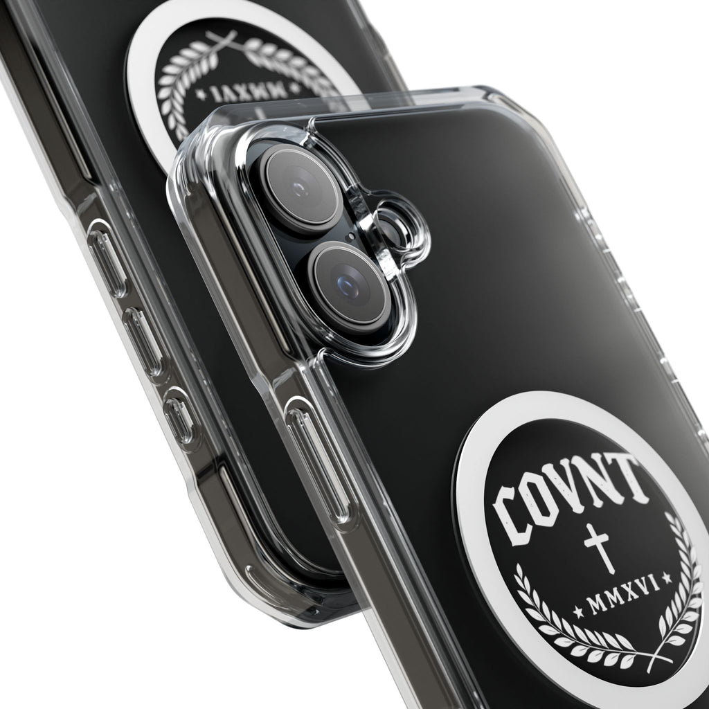 Clear Magnetic Phone Case — COVNT Emblem Clear Impact Case with MagSafe Ring