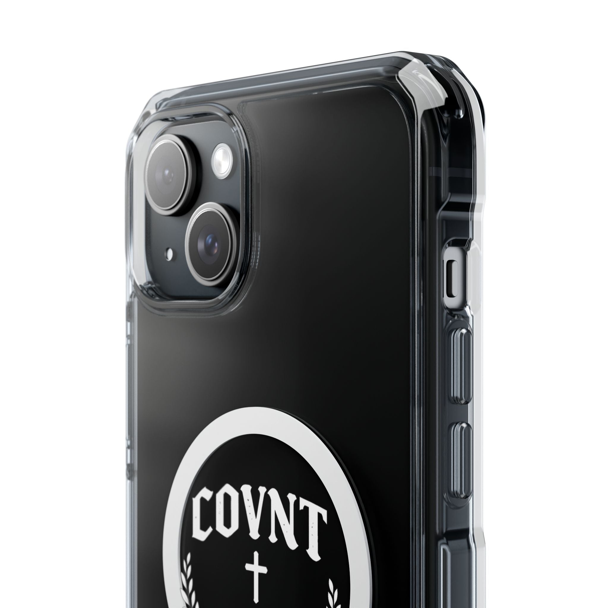 Clear Magnetic Phone Case — COVNT Emblem Clear Impact Case with MagSafe Ring