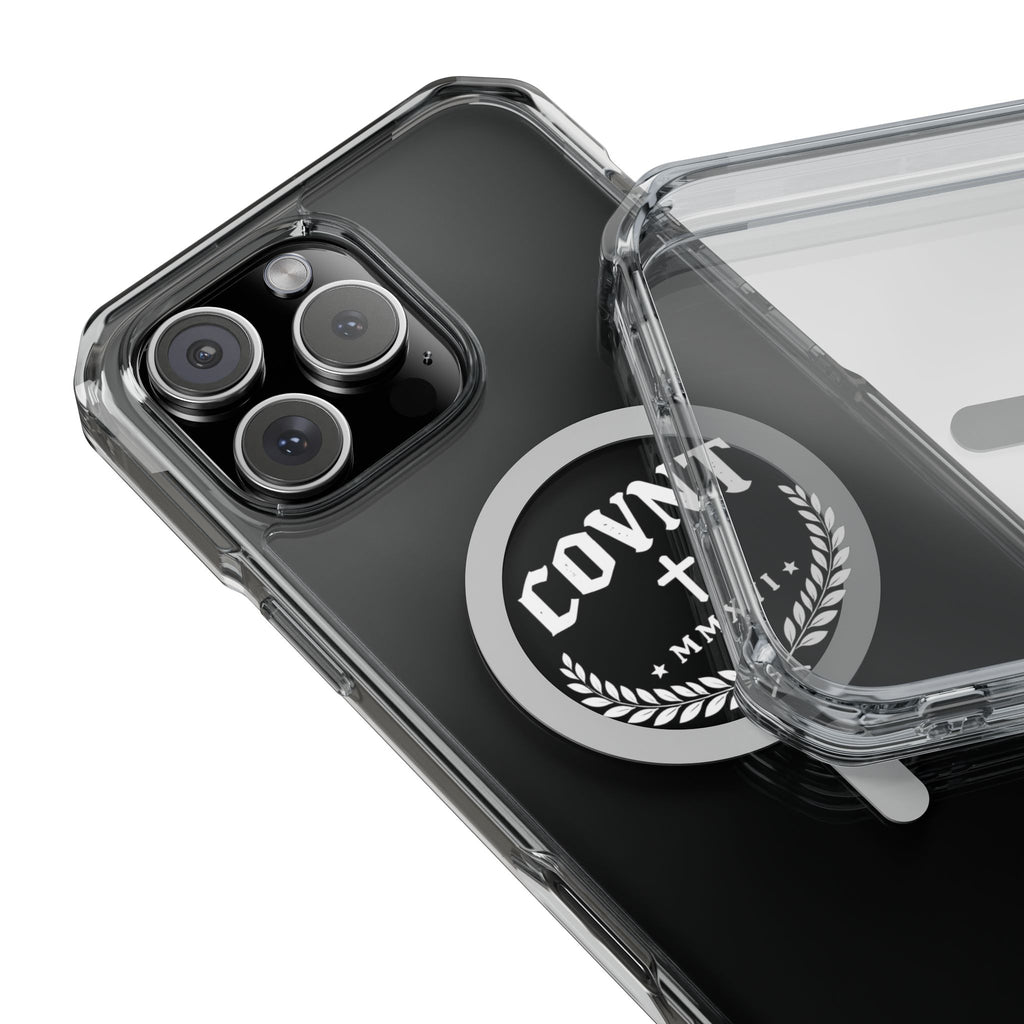 Clear Magnetic Phone Case — COVNT Emblem Clear Impact Case with MagSafe Ring