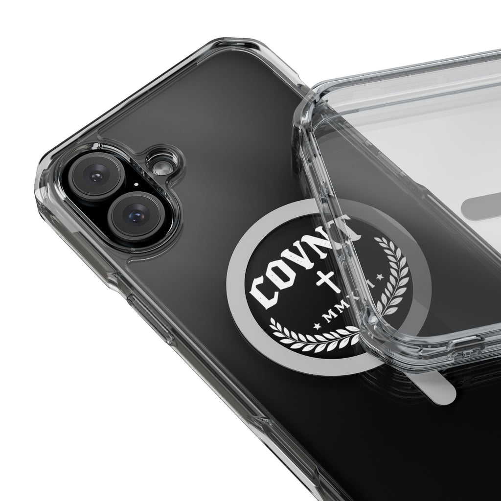Clear Magnetic Phone Case — COVNT Emblem Clear Impact Case with MagSafe Ring