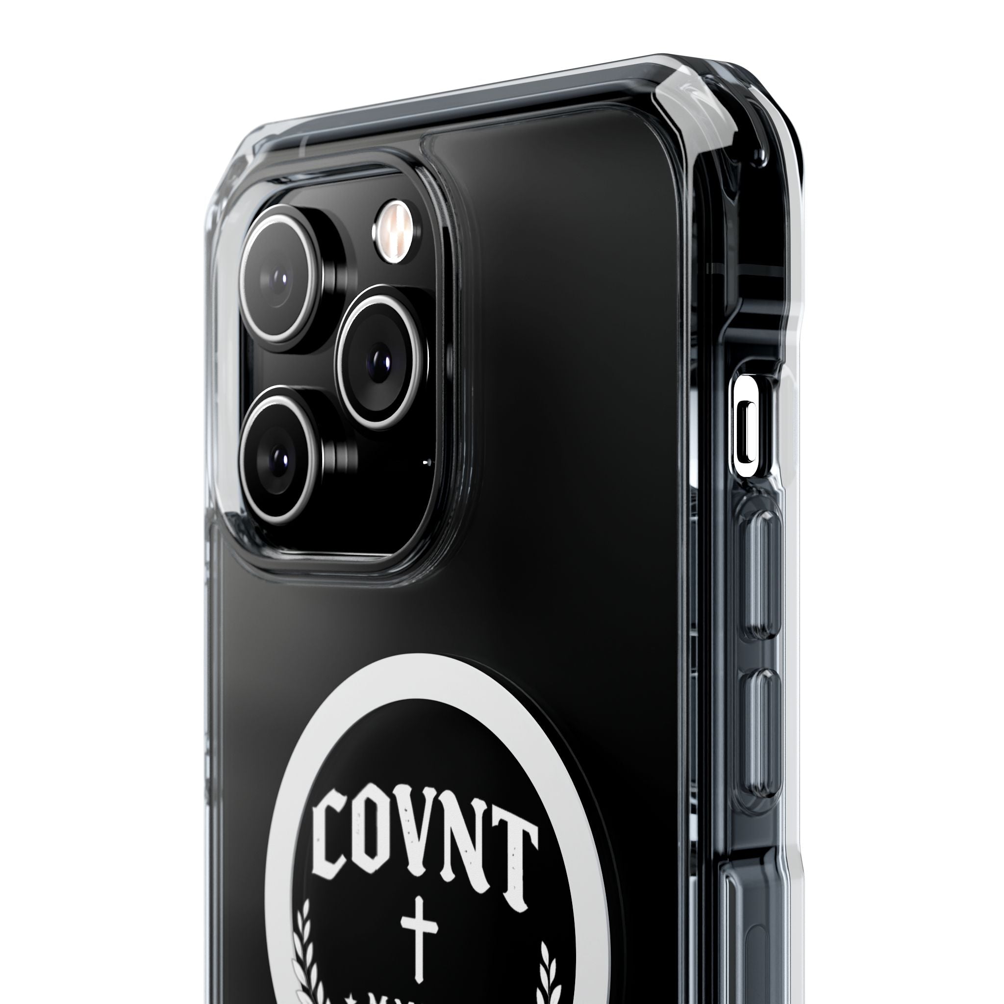 Clear Magnetic Phone Case — COVNT Emblem Clear Impact Case with MagSafe Ring